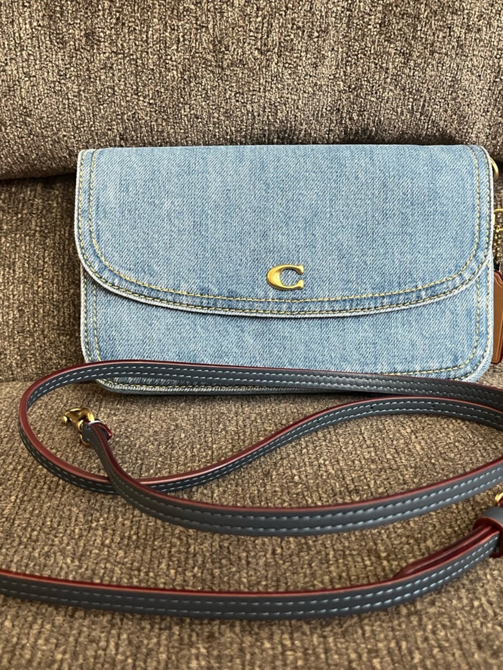 SOLD Coach Hayden Crossbody in light denim